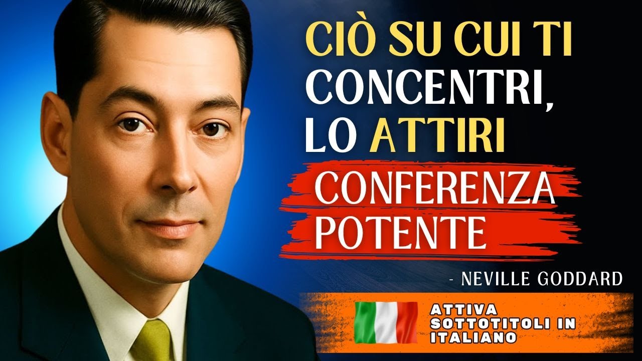 NEVILLE GODDARD |  CIÒ SU CUI TI CONCENTRI, LO ATTIRI CONFERENZA POTENTE