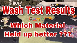 Wash Test on Laser, Screen & Inkjet Transfers.  Easy Subli, Puff Vinyl, Flock & Sublimation Shirts!