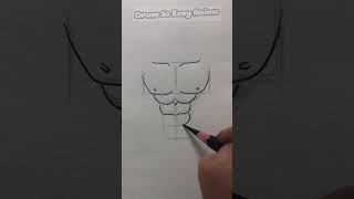 Tips and tricks for drawing abs #sketches #simplelines simple lines you can learn in just one go