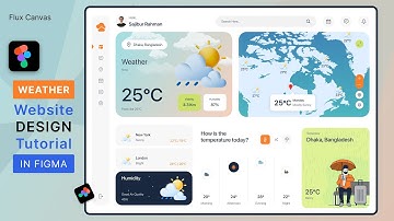 Weather Website UI Design in Figma 🌤️ | Modern Web Design Tutorial for Beginners