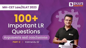 Important Logical Reasoning Questions | MH-CET Law LR Preparation | Part 2 | MH-CET Law/SLAT 2023