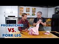 Pro Butcher Preps A Hog Leg For Prosciutto