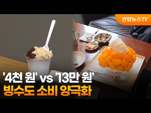 '4천 원' vs '13만 원'…빙수도 소비 양극화 / 연합뉴스TV (YonhapnewsTV)