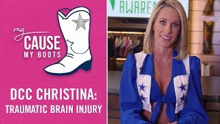 My Cause, My Boots: DCC Christina, Traumatic Brain Injury Awareness | Dallas Cowboys 2018-2019
