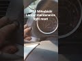 2013 Mitsubishi Lancer maintenance  light reset