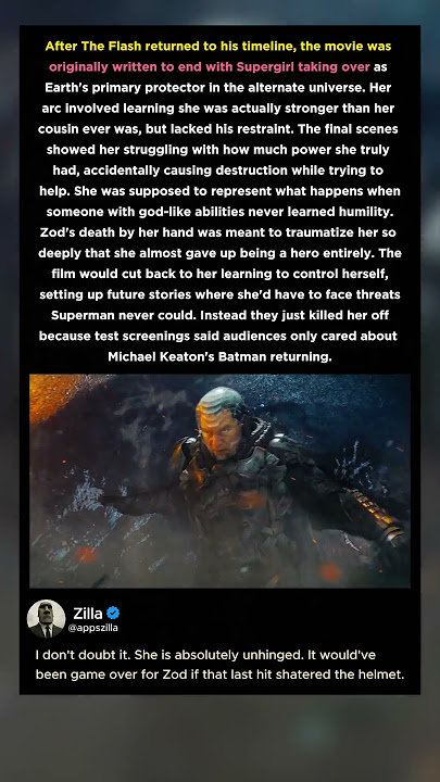 Supergirl Was Supposed to Replace Superman 😳 | The Flash (2023) Deleted Ending