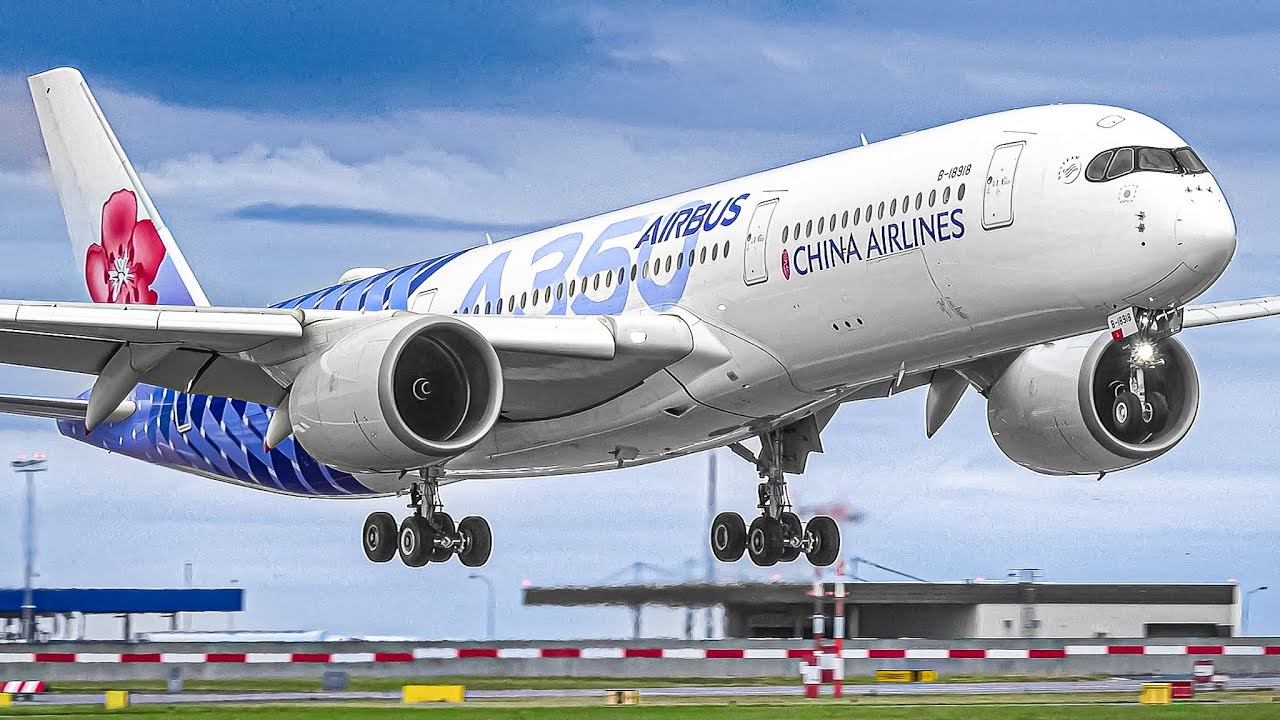 🇨🇿 100 Plane Takeoffs & Landings PRAGUE Airport w/ Flight Route & Aircraft Identification Onscreen