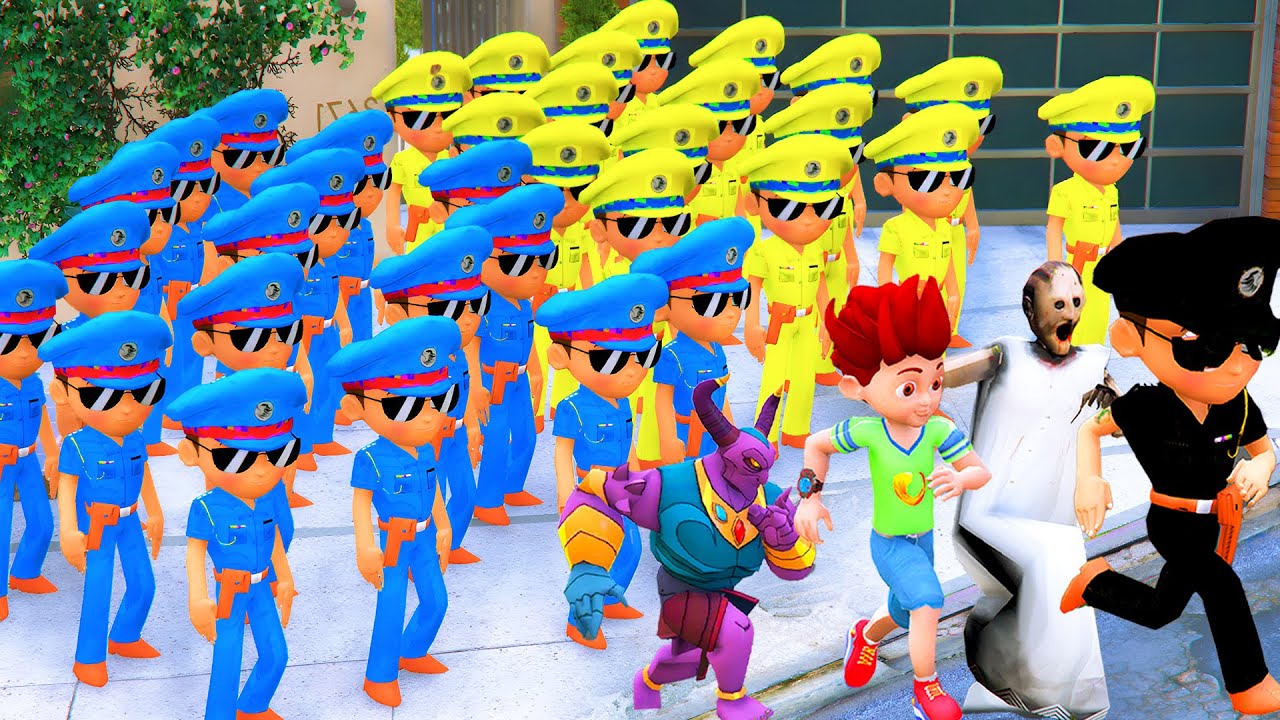 😎👿 1000 Little Singham Goes To Granny House To Wish Happy Birthday 🤣 in Gta 5 Gta5 Gameplay