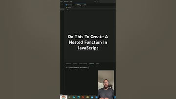 Do This To Create A Nested Function In JavaScript #javascriptfunctions