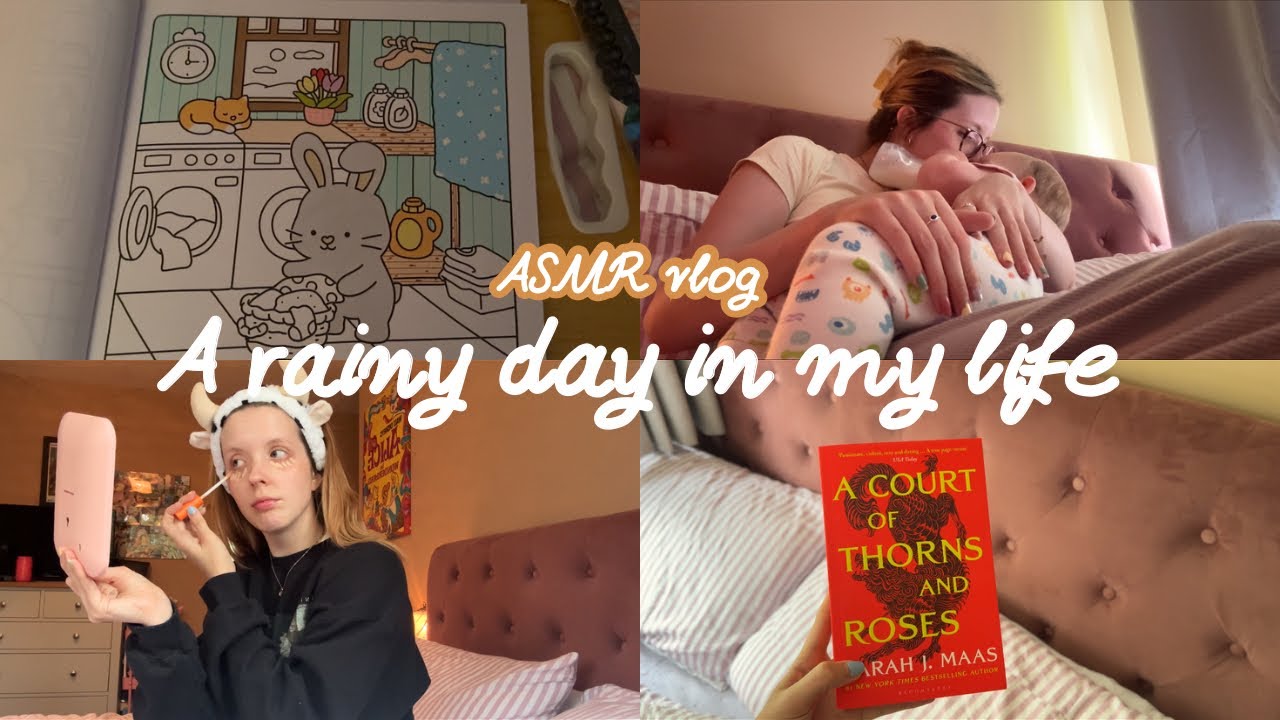 Cosy ASMR Vlog☕️📕a rainy day in my life - YouTube
