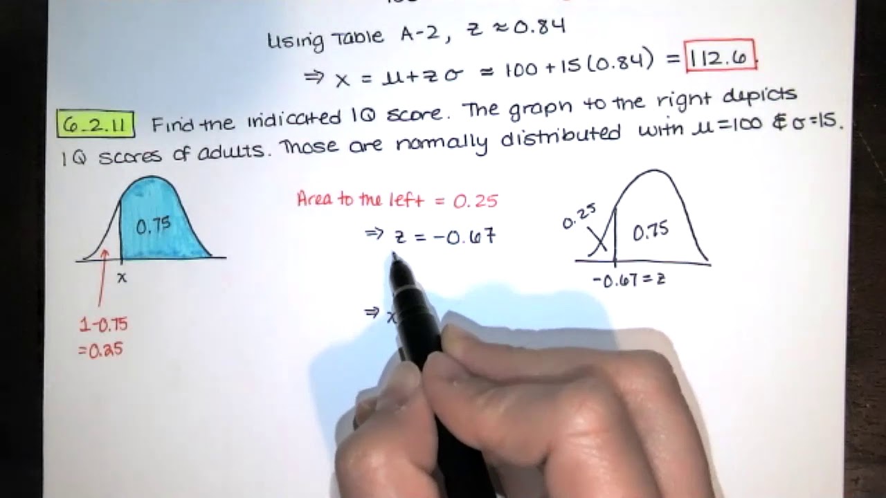 Problem 6.2.11 - Nonstandard Normal Distribution. Find the