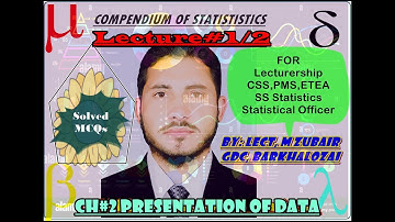 Ch#2 Presentation of Data Lec#1/2 in Urdu/Hindi From Q.1-25