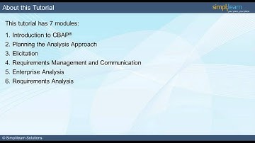 CBAP | CBAP Online Training | CBAP Video Tutorial | Introduction to CBAP Training | Simplilearn