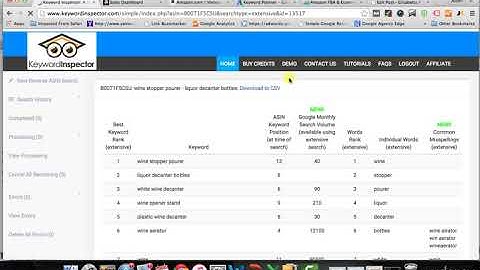 004 Module 1   Keyword Inspector Perform Reverse ASIN Keyword Searches