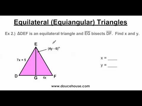 Vidéo: Équilatéral signifie-t-il équiangulaire ?