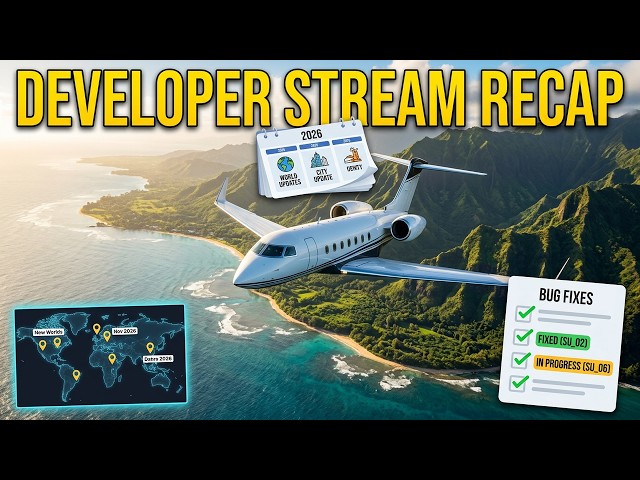 MSFS 2026 Roadmap: New Planes, Worlds & Fixes
