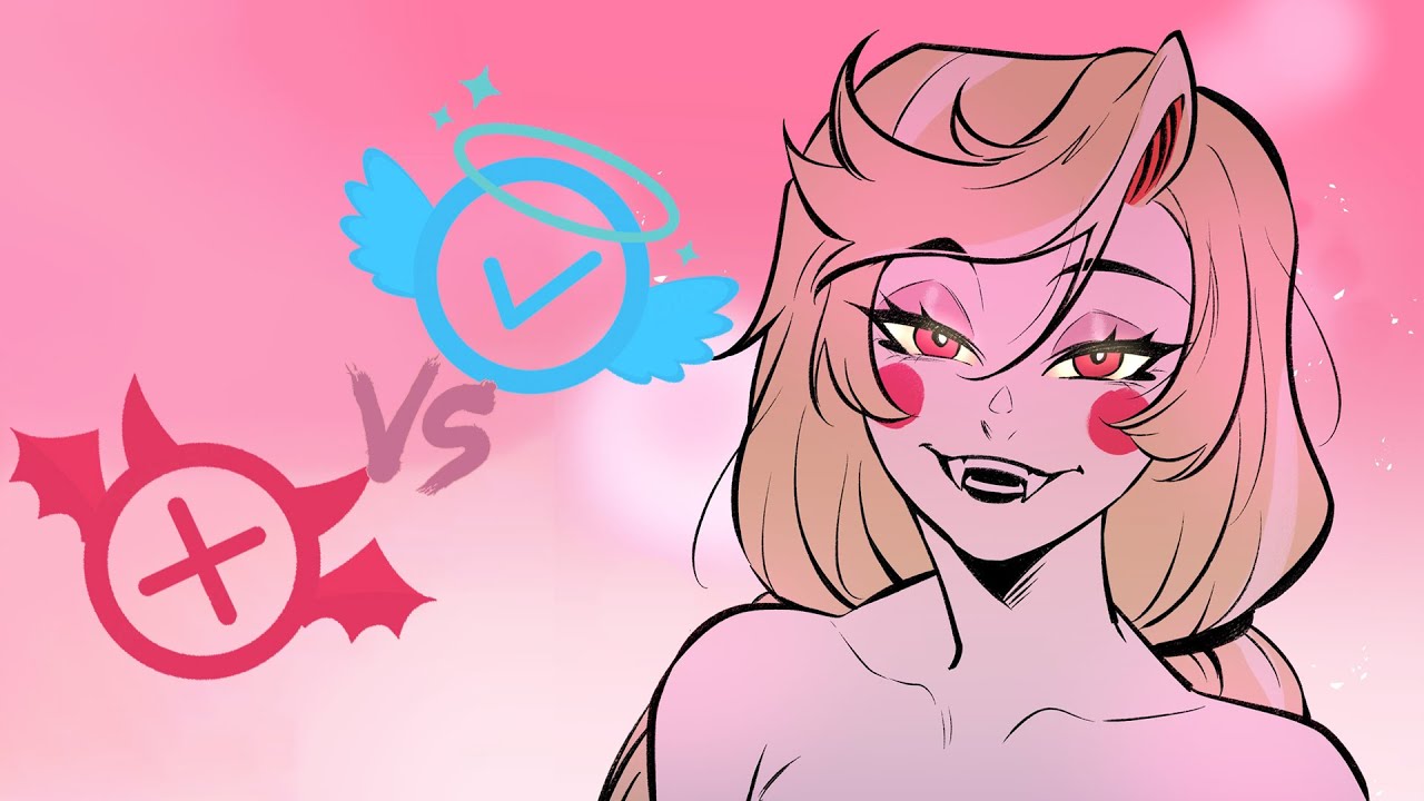 DEMON VS ANGEL | Hazbin Hotel animation