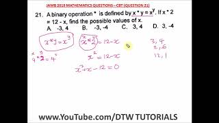 Celebrity Binary Operation (Solved JAMB Past Question 2019 - Qst 21) Profile
