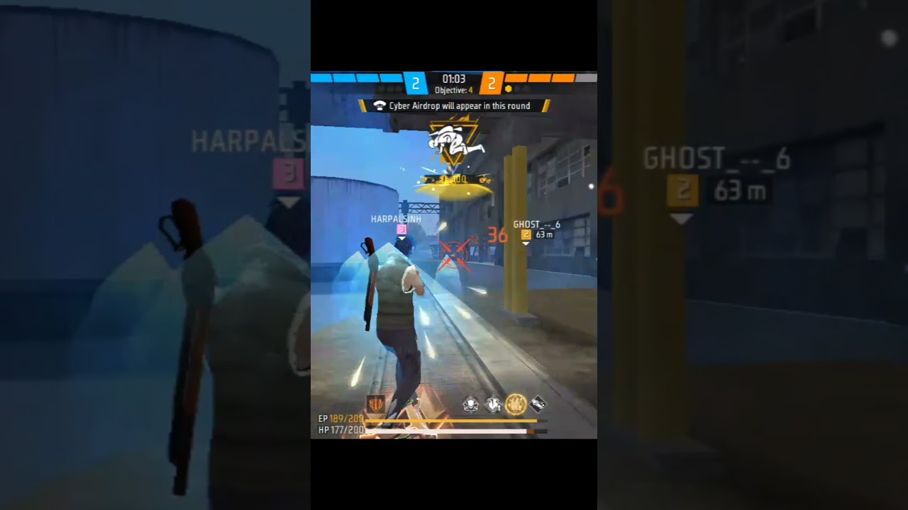 FREE FIRE VIDEO 1V4 CS RANK 