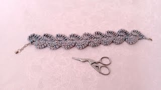 Choker Kolyesi Tığ Işi Kolye Yapımı Örgü Kemer Modelleri Bileklik Crochet Jewellery Necklace