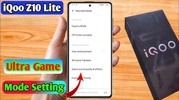 iqoo z10 lite ultra game mode settings | iqoo z10 lite ultra game mode background call