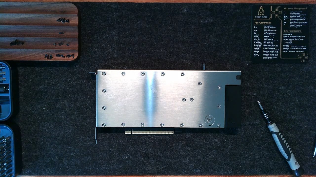 Installing the EK-Pro GPU Water Block on the Nvidia RTX A6000