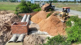 Bury the Twin Sewer System in Water and Clear the Forest on the Roadways By Dozer in Processing work