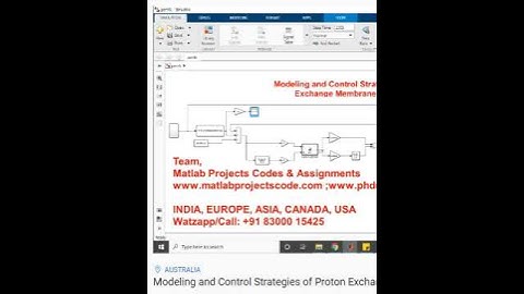 Modeling and Control Strategies of Proton Exchange Membrane Fuel Cells-MATLAB SIMULINK