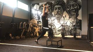 Split Stance DB Press to Elevated Jerk