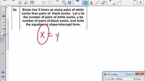 Writing Linear Equations   Context #6a