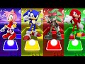 AMY ROSE 🔴 SONIC MOVIE 🔴 GREEN SONIC 🔴 KNUCKLES 🔴 | Tiles Hop Sedm rush