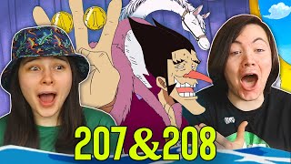 NOT SHELLY! 😭 THE FOXY PIRATES ARRIVE!!👒 One Piece Ep 207 & 208 REACTION & REVIEW