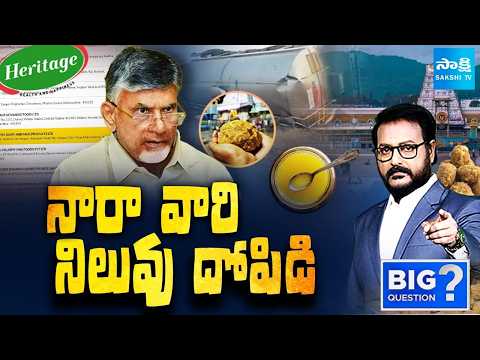 Debate on Chandrababu Heritage Ghee Scam | Indapur Dairy | Tirumala Laddu | Sakshi TV Big Question - SAKSHITV