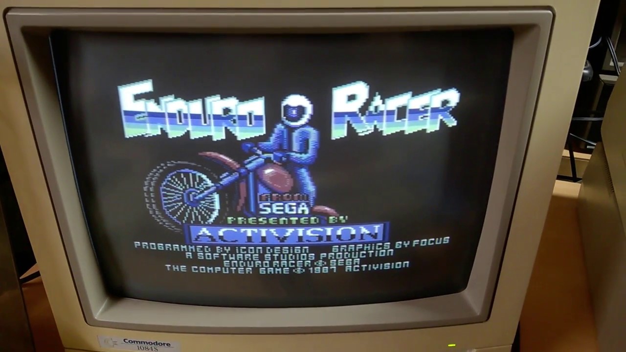 Enduro Racer Activision Sega Commodore 64 C64 - YouTube