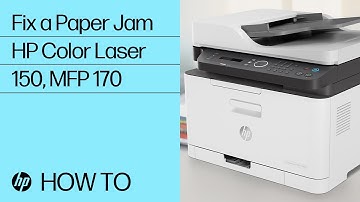 Fix a Paper Jam | HP Color Laser 150, MFP 170 Printer Series | HP