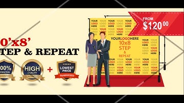 Best Step and Repeat Banner- Same Day Shipping by Banner Factory 4U