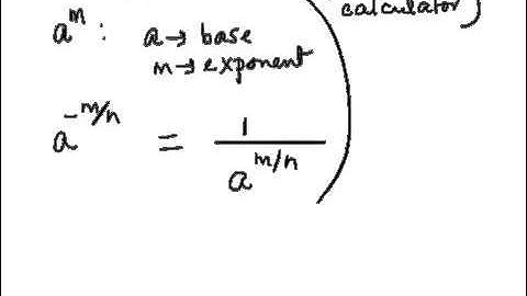 Evaluate Rational Exponents without a Calculator - negative exponent