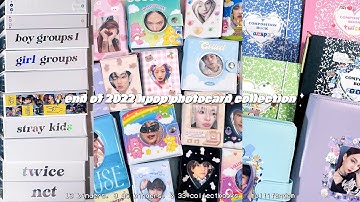 my kpop photocard collection (end of 2022 update) ❦ 13 binders, 9 a5 binders, 33 collectbooks !