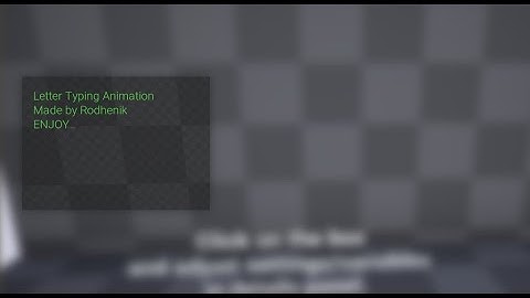 Letter Typing Animation - Free - Unreal Engine 4.20+
