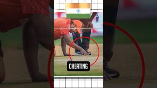 Team India was caught cheating in the semifinal? 😱Cricket  Pitch controversy #cwc23 #trending #india screenshot 4