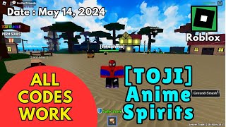 All Codes Work Anime Spirits Roblox, May 14, 2024 #robloxcodes