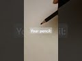 Turbo flex pencil 💀 #funny #shorts