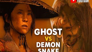 🔥 Ghost Of Yotei - The Snake Boss Fight |🔥#ghostofyotei  #OpeningScene #SamuraiGame #CinematicGaming