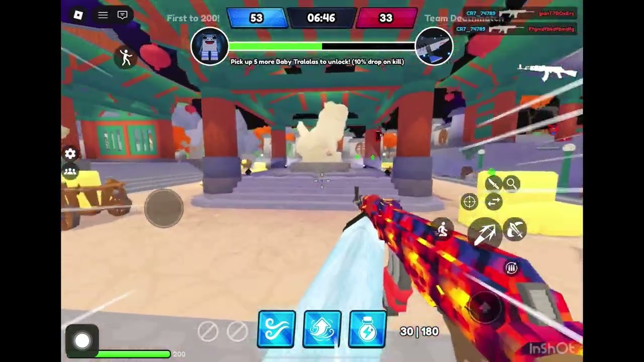 Je joue à Hypershot avec mon ami alex