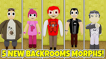 [11/05 UPDATE] How to get ALL 5 NEW HUMAN ALPHABET LORE BACKROOM MORPHS! (GLOW UP) - Roblox