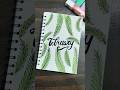 February Front Page Designs 🌱#calligraphy #shorts