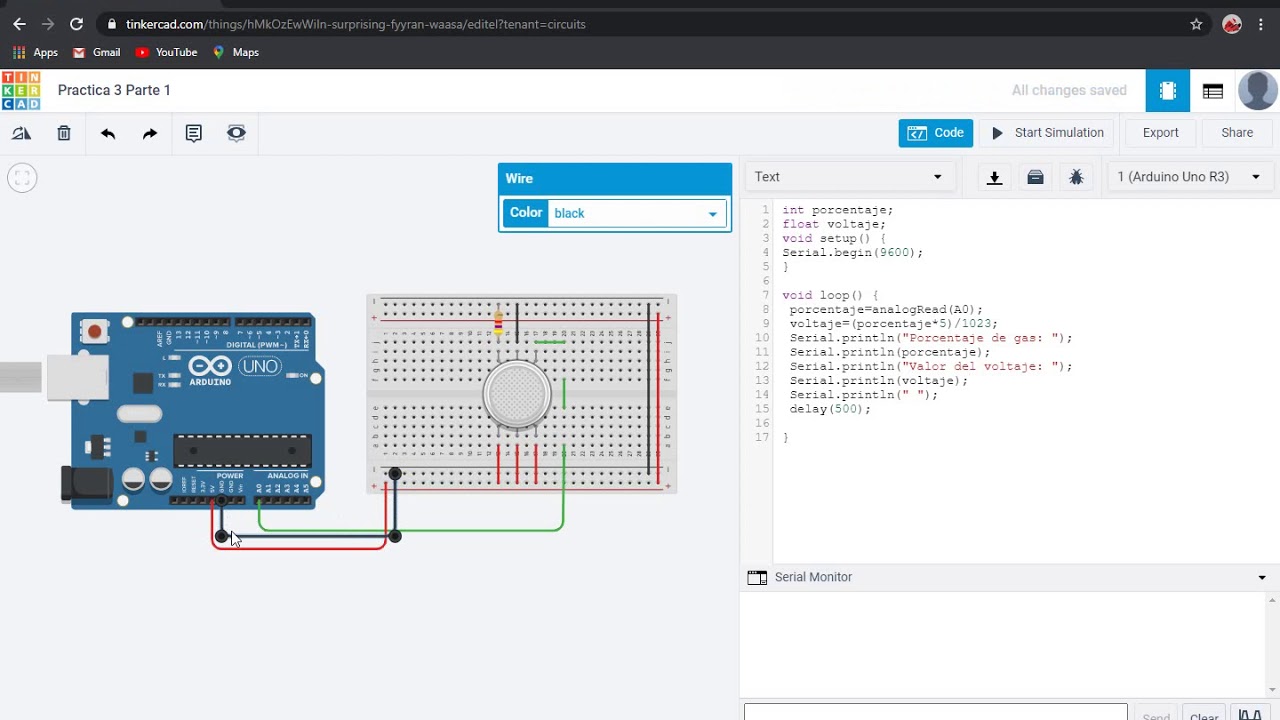 Sensor de Gas Arduino - YouTube