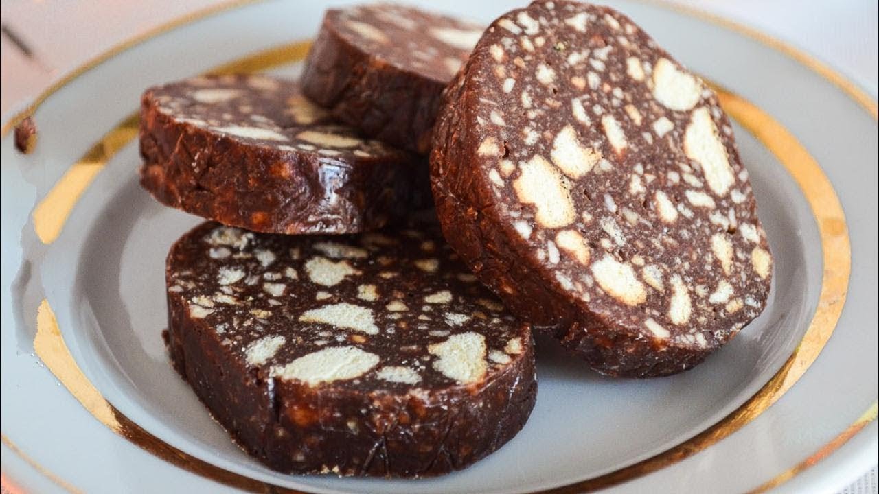 Колбаса из печенья и какао рецепт