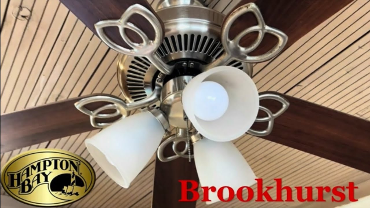 52” Hampton Bay Brookhurst ceiling fans (2-2, Before and After Capacitor Replacement)