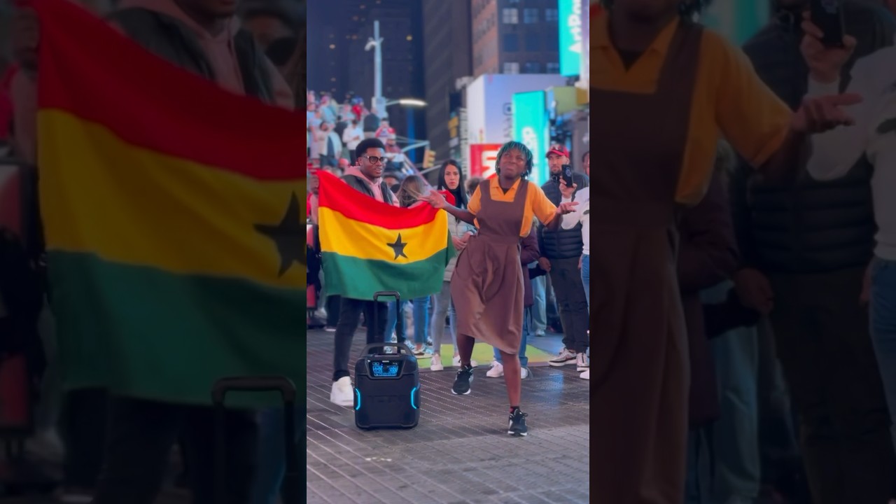 Lisa Quama at Times Square for Ghana’s Independence Day!